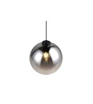 RL Nowoczesna lampa wisząca z kloszem w przydymionym kolorze, nadająca wnętrzu subtelnej elegancji i nastrojowego światła. 