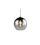 RL Nowoczesna lampa wisząca z kloszem w przydymionym kolorze, nadająca wnętrzu subtelnej elegancji i nastrojowego światła. 