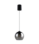 RL Nowoczesna lampa wisząca z kloszem w przydymionym kolorze, nadająca wnętrzu subtelnej elegancji i nastrojowego światła. 