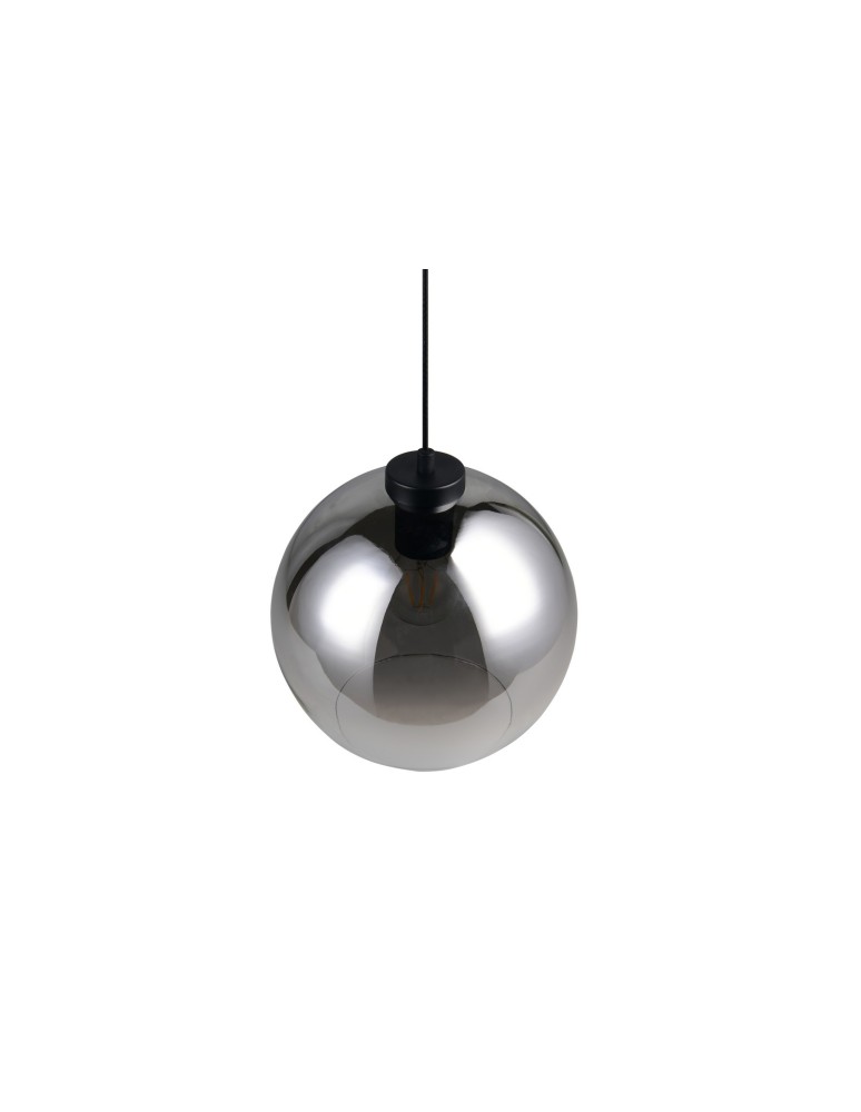 RL Nowoczesna lampa wisząca z kloszem w przydymionym kolorze, nadająca wnętrzu subtelnej elegancji i nastrojowego światła. 