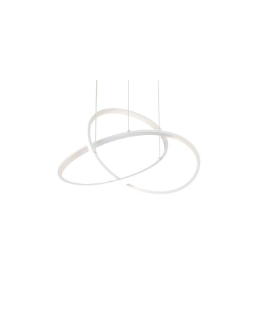 RL Efektowna lampa wisząca w matowej bieli, stanowiąca wyrazisty, a jednocześnie elegancki punkt oświetleniowy nad stołem l - product 2