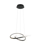 RL Nowoczesna lampa wisząca w kolorze czarny mat, idealna do wnętrz w stylu modern i loft, gdzie liczy się mocny, graficzny a