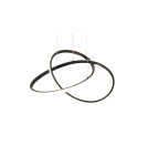 RL Nowoczesna lampa wisząca w kolorze czarny mat, idealna do wnętrz w stylu modern i loft, gdzie liczy się mocny, graficzny a