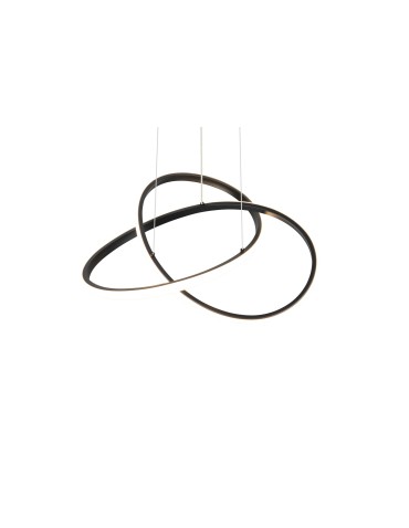 RL Nowoczesna lampa wisząca w kolorze czarny mat, idealna do wnętrz w stylu modern i loft, gdzie liczy się mocny, graficzny a - product 2