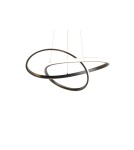 RL Nowoczesna lampa wisząca w kolorze czarny mat, idealna do wnętrz w stylu modern i loft, gdzie liczy się mocny, graficzny a