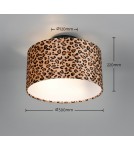RL Nowoczesna lampa sufitowa w kolorze czarny mat, przeznaczona do centralnego oświetlenia salonu lub sypialni. R66742032