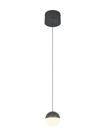 RL Lampa wisząca w kolorze antracytu, wprowadzająca do wnętrza stonowany, nowoczesny akcent i przyjemne, nastrojowe światło