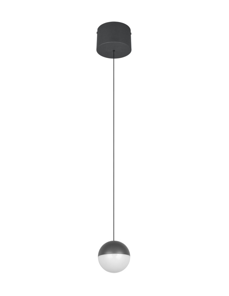 RL Lampa wisząca w kolorze antracytu, wprowadzająca do wnętrza stonowany, nowoczesny akcent i przyjemne, nastrojowe światło