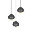 RL Nowoczesna lampa wisząca w antracytowym wykończeniu, przeznaczona do salonu i sypialni. Prosta, geometryczna forma zapewnia