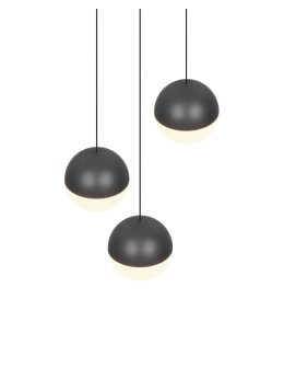 RL Nowoczesna lampa wisząca w antracytowym wykończeniu, przeznaczona do salonu i sypialni. Prosta, geometryczna forma zapewnia - product 2