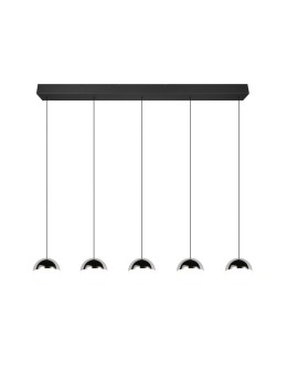 RL Nowoczesna lampa wisząca w chromowanym wykończeniu, o wyrazistej, geometrycznej formie i czystej, technicznej estetyce. R33 - product 2