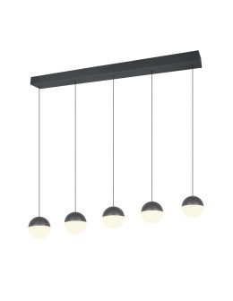 RL Lampa wisząca w antracytowym kolorze, łącząca nowoczesną formę z głęboką, stonowaną kolorystyką. R33555142