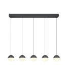 RL Lampa wisząca w antracytowym kolorze, łącząca nowoczesną formę z głęboką, stonowaną kolorystyką. R33555142