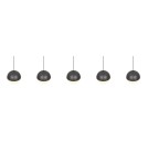 RL Lampa wisząca w antracytowym kolorze, łącząca nowoczesną formę z głęboką, stonowaną kolorystyką. R33555142