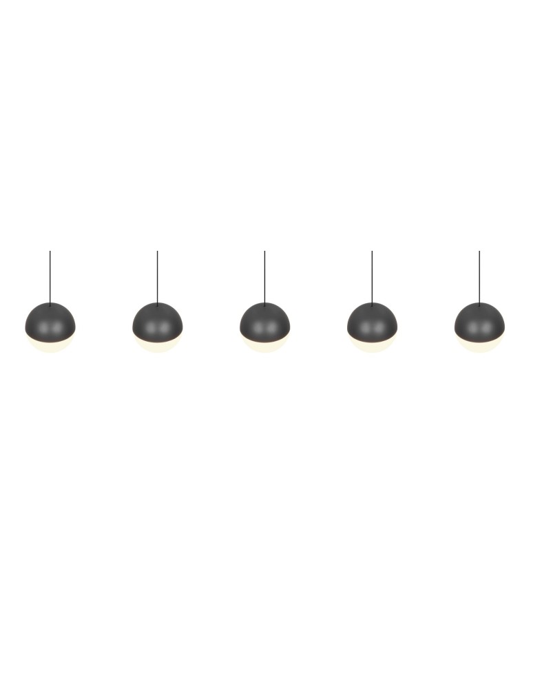 RL Lampa wisząca w antracytowym kolorze, łącząca nowoczesną formę z głęboką, stonowaną kolorystyką. R33555142