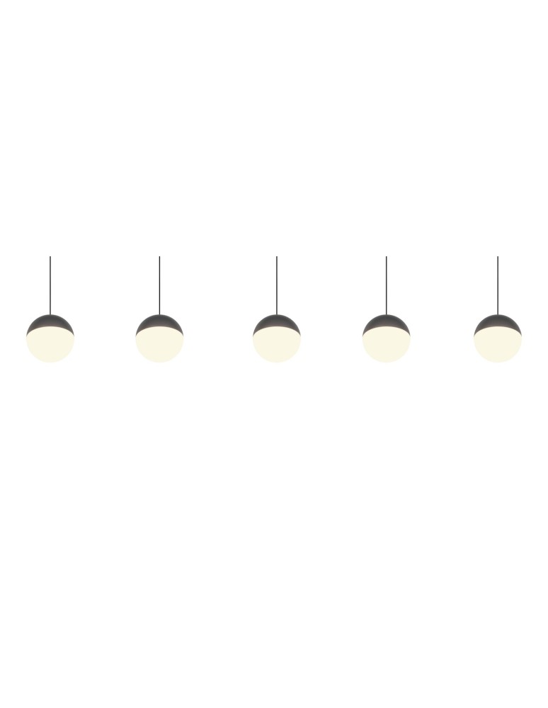 RL Lampa wisząca w antracytowym kolorze, łącząca nowoczesną formę z głęboką, stonowaną kolorystyką. R33555142
