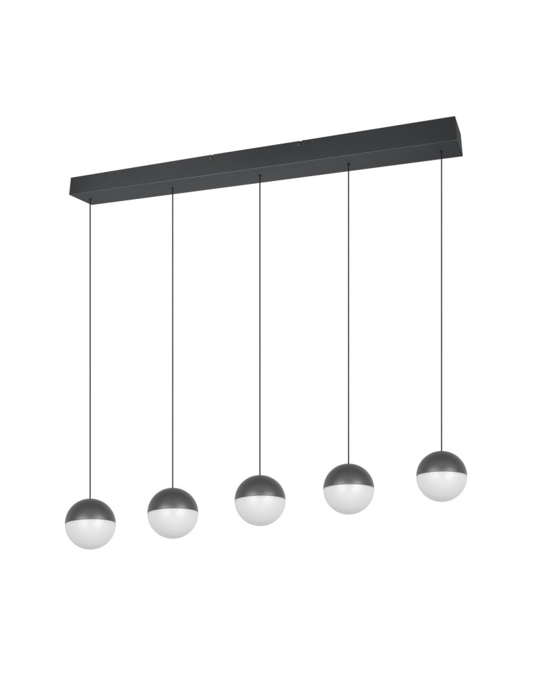 RL Lampa wisząca w antracytowym kolorze, łącząca nowoczesną formę z głęboką, stonowaną kolorystyką. R33555142