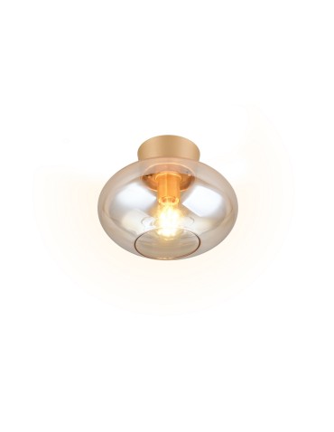 RL SIDERA to lampa sufitowa wykonana ze szkła w kolorze złotym. R66831013