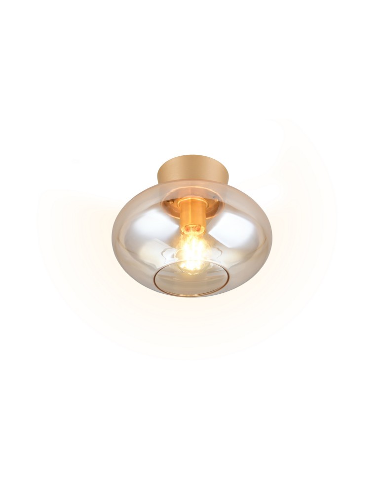 RL SIDERA to lampa sufitowa wykonana ze szkła w kolorze złotym. R66831013