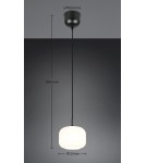 RL Lampa wisząca w białym wykończeniu, o prostej i subtelnej formie. R36861001