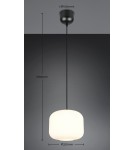 RL Lampa wisząca w kolorze białym, utrzymana w minimalistycznej, nowoczesnej stylistyce. R36861901