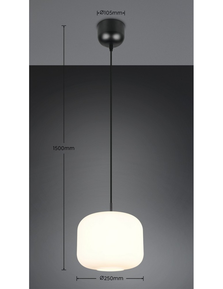 RL Lampa wisząca w kolorze białym, utrzymana w minimalistycznej, nowoczesnej stylistyce. R36861901