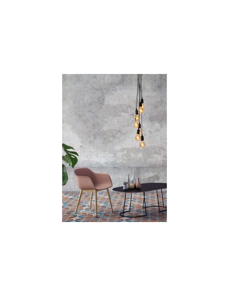 Pendant lamps - Lucide FIX MULTIPLE Pendant 7xE27 black 08408/07/30 - product kolory-swiatla.pl 11