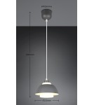 RL Lampa wisząca w kolorze antracytowym, o prostej, nowoczesnej formie. R36501042