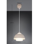 RL Oprawa wisząca w kolorze warm beige, podkreślająca miękką, neutralną kolorystykę. R36501943
