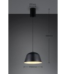 RL Nowoczesna lampa wisząca w wykończeniu czarny mat, o prostej, eleganckiej formie i wyrazistej, stonowanej kolorystyce. R364 RL Nowoczesna lampa wisząca w wykończeniu czarny mat, o prostej, eleganckiej formie i wyrazistej, stonowanej kolorystyce. R364