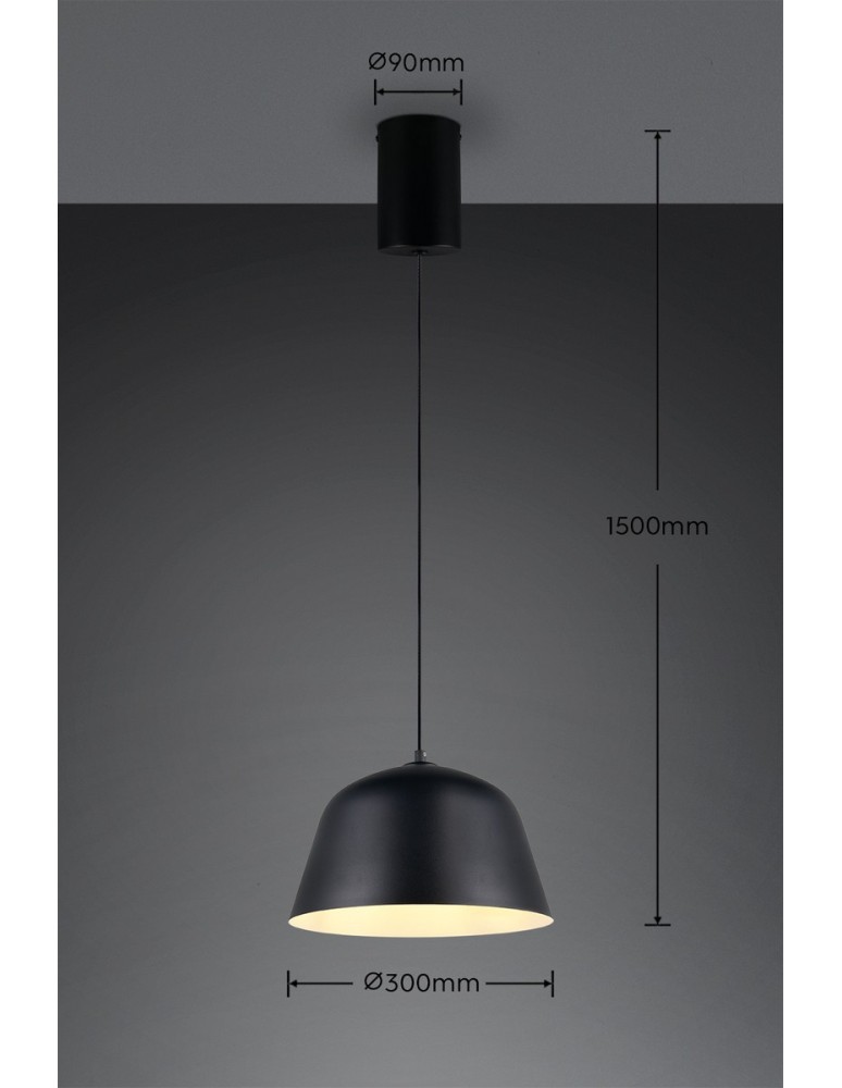 RL Nowoczesna lampa wisząca w wykończeniu czarny mat, o prostej, eleganckiej formie i wyrazistej, stonowanej kolorystyce. R364 RL Nowoczesna lampa wisząca w wykończeniu czarny mat, o prostej, eleganckiej formie i wyrazistej, stonowanej kolorystyce. R364