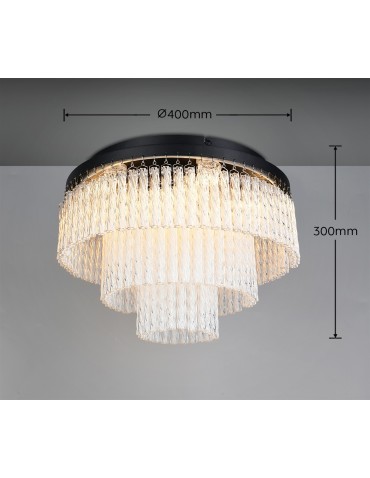RL Lampa sufitowa w matowej czerni, o wyrazistej i nowoczesnej bryle. R63441032 - product 2
