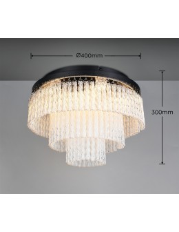 RL Lampa sufitowa w matowej czerni, o wyrazistej i nowoczesnej bryle. R63441032 - produkt 2