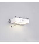 RL Solarna lampa ścienna w matowej bieli, o prostej i lekkiej formie. R25129631