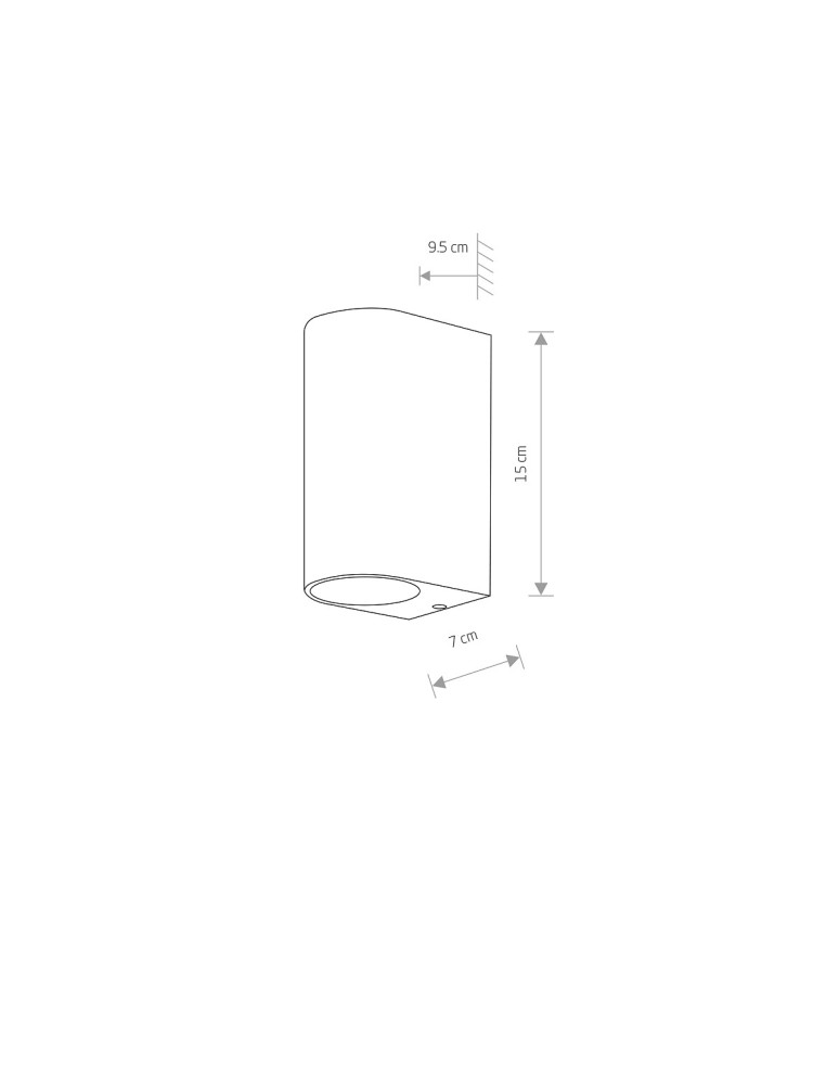 Outdoor wall lamps - Nowodvorski NICO Outdoor Surface Wall Max wattage 2x10W GU10 IP54 Graphite 9517 - product kolory-swiatla.pl 5