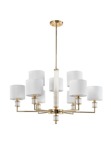 CosmoLight Lampa wisząca SUTTON P09378AU-WH Złoty błyszczący - product 2