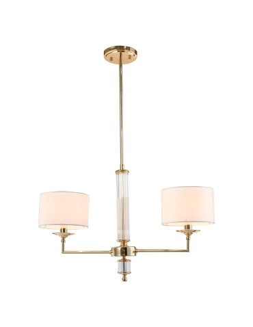 CosmoLight Lampa wisząca SUTTON P02392AU-WH Złoty błyszczący