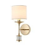 CosmoLight Kinkiet SUTTON W01408AU-WH Złoty błyszczący