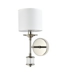 CosmoLight Kinkiet SUTTON W01460NI-WH Nikiel błyszczący