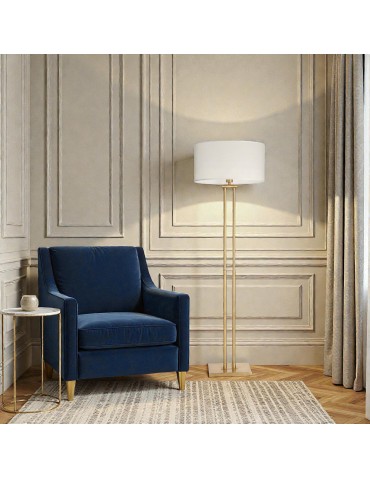CosmoLight Lampa stojąca ATHENS F01767BR-WH Mosiądz - product 2
