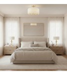 CosmoLight Lampa stołowa ABU DHABI T01804AU-WH Złoty błyszczący