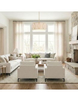 CosmoLight Lampa wisząca NORFOLK P04576AM-WH Złoty mat - product 2
