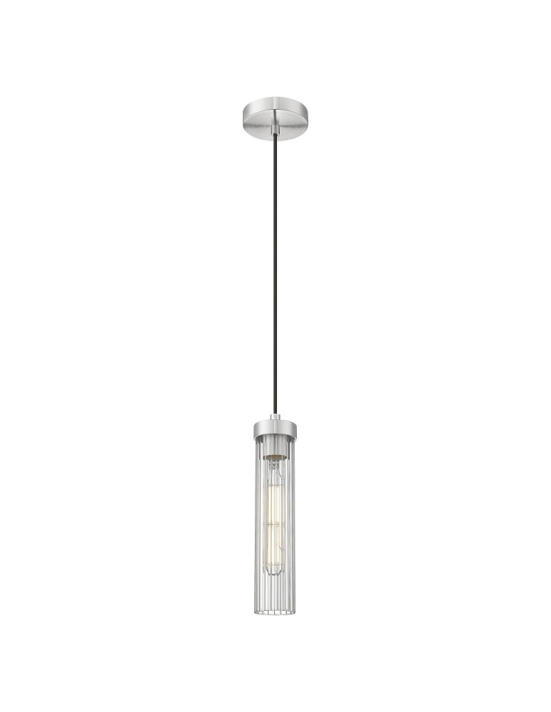 CosmoLight Lampa wisząca QUINCY P01828NS Nikiel satynowy
