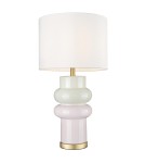 CosmoLight Lampa stołowa ASCOT T01729BR-WH Różowy, Beżowy