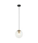 Pendant lamps spheres - Italux Sarpo Pendant 1xE27 40W Brass PND-58867-1S-BK-BRO - product 1