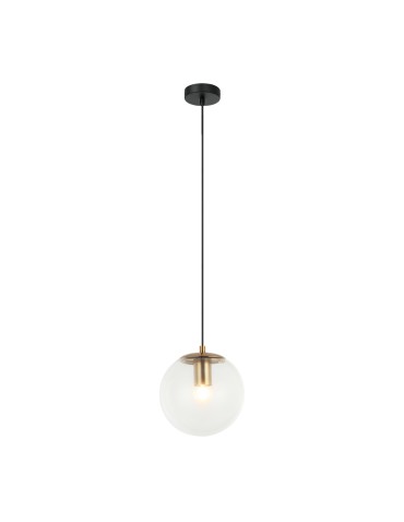 Italux Sarpo Wisząca 1xE27 40W Mosiądz PND-58867-1S-BK-BRO