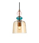 Designer pendant lamps - Italux Namos Pendant 1xE27 40W Brass PND-27092A-MC-BRO - product 1
