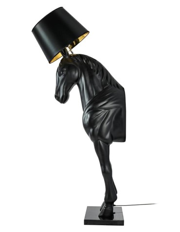 MOOSEE lampa podłogowa KOŃ HORSE STAND    M czarna - włókno szklane (MSE1501100386)