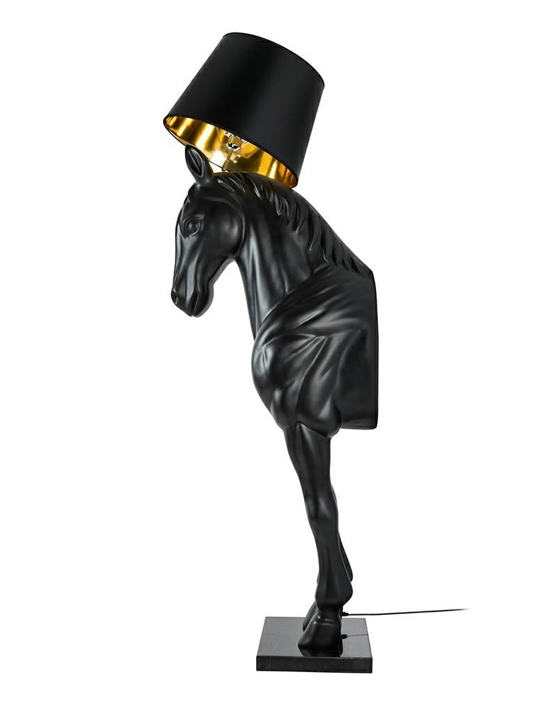 MOOSEE lampa podłogowa KOŃ HORSE STAND M czarna - włókno szklane (MSE1501100386) MOOSEE lampa podłogowa KOŃ HORSE STAND M czarna - włókno szklane (MSE1501100386)