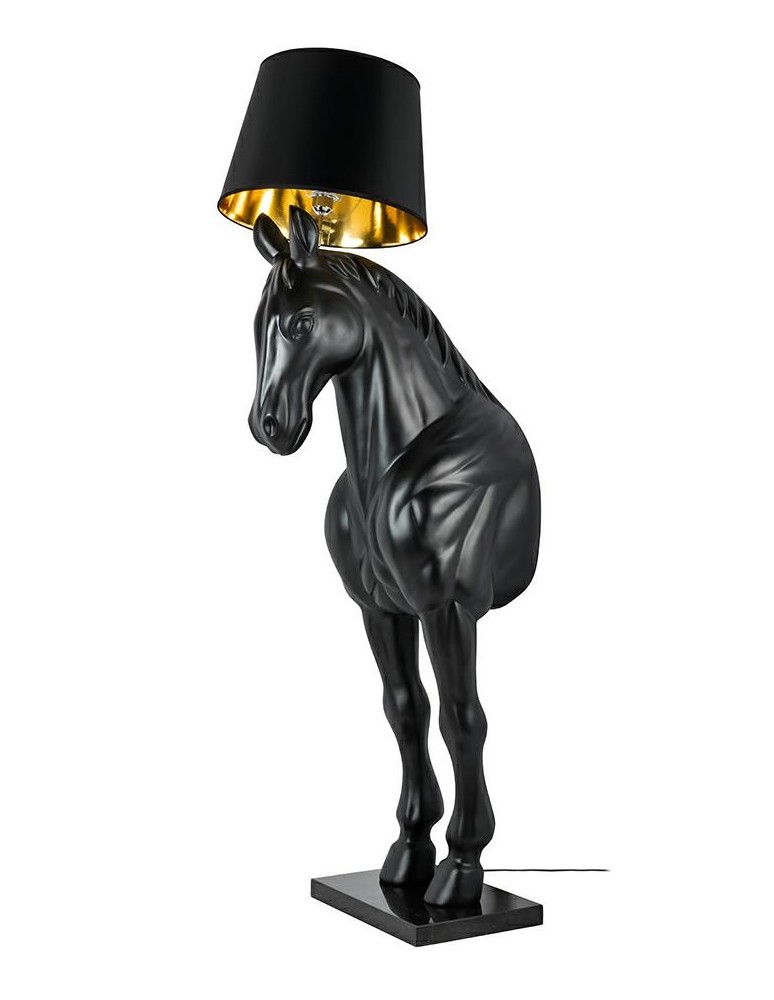 MOOSEE lampa podłogowa KOŃ HORSE STAND M czarna - włókno szklane (MSE1501100386) MOOSEE lampa podłogowa KOŃ HORSE STAND M czarna - włókno szklane (MSE1501100386)